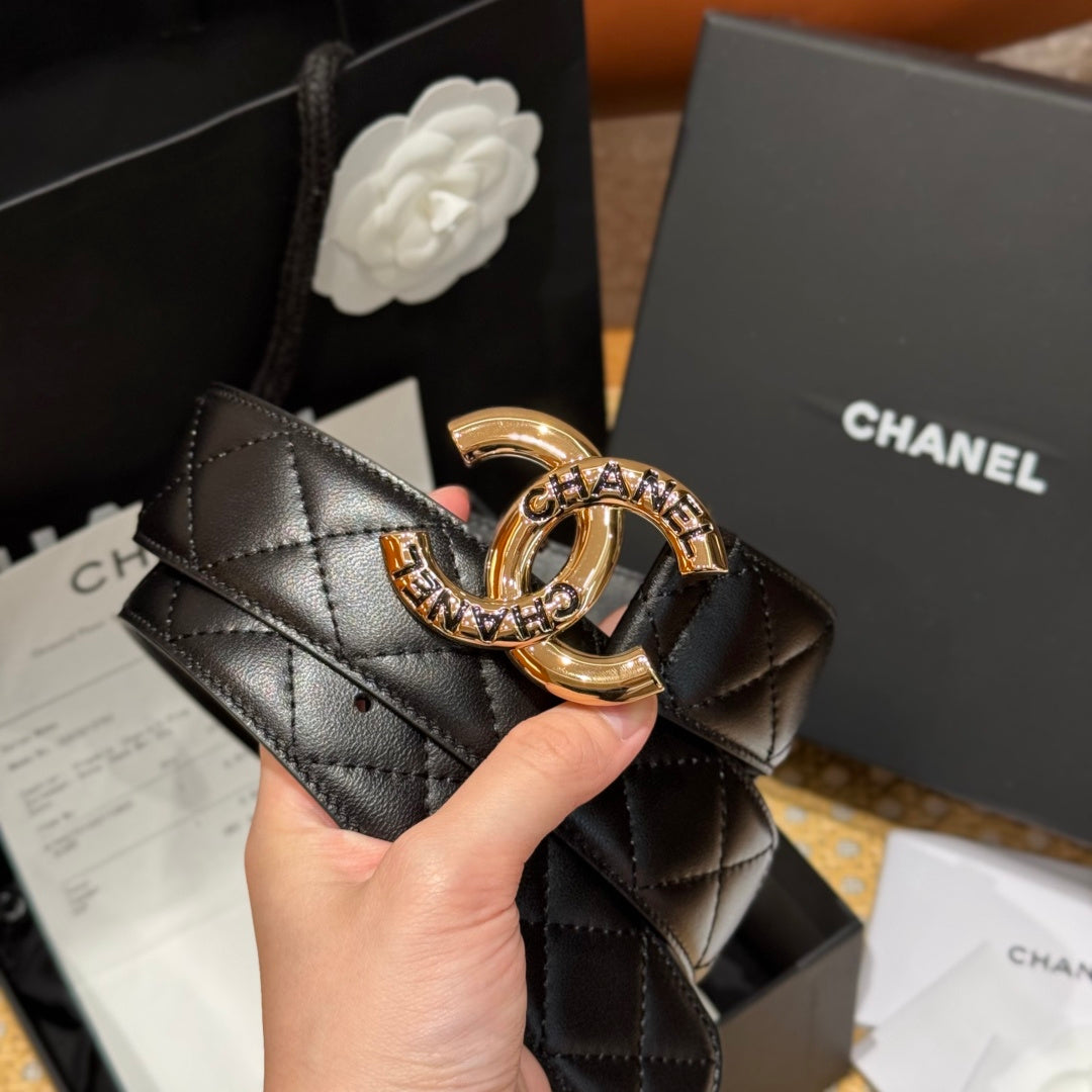 Ремінь Chanel CC з шкіри — фото 2