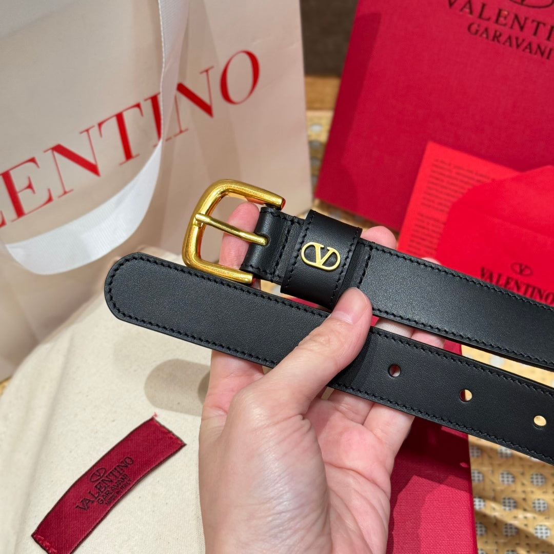 Ремінь Valentino з натуральної шкіри теляти — фото 3
