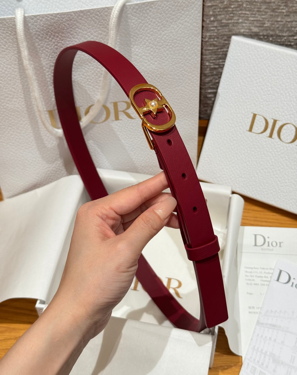 Ремінь Dior з натуральної шкіри теляти — фото 3