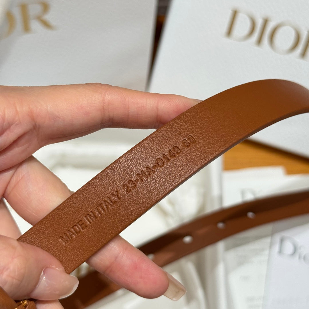 Ремінь Dior з натуральної шкіри теляти — фото 5