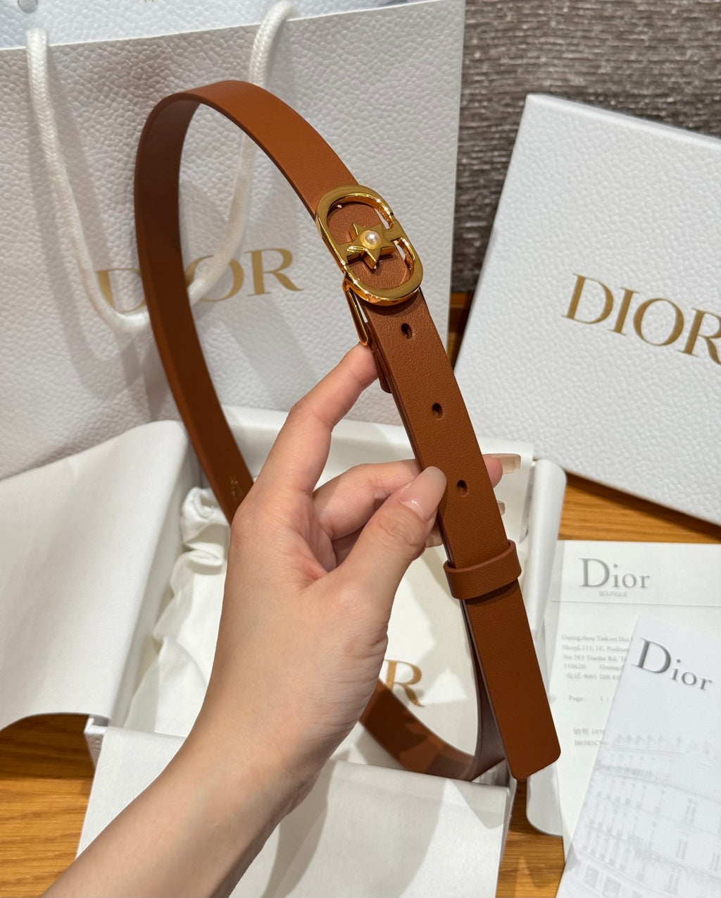 Ремінь Dior з натуральної шкіри теляти — фото 1
