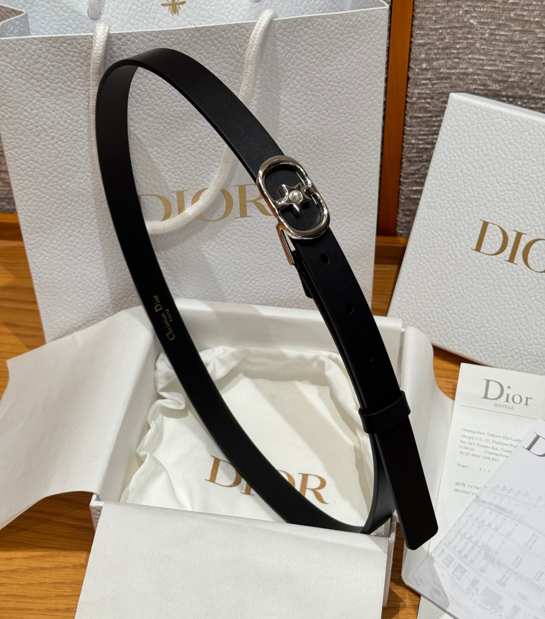 Ремінь Dior з натуральної шкіри теляти — фото 1