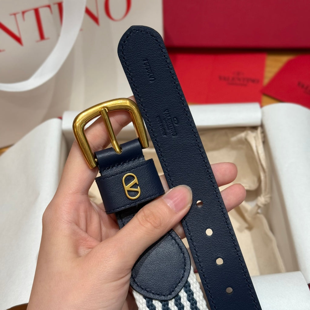 Ремінь Valentino з текстилю — фото 4