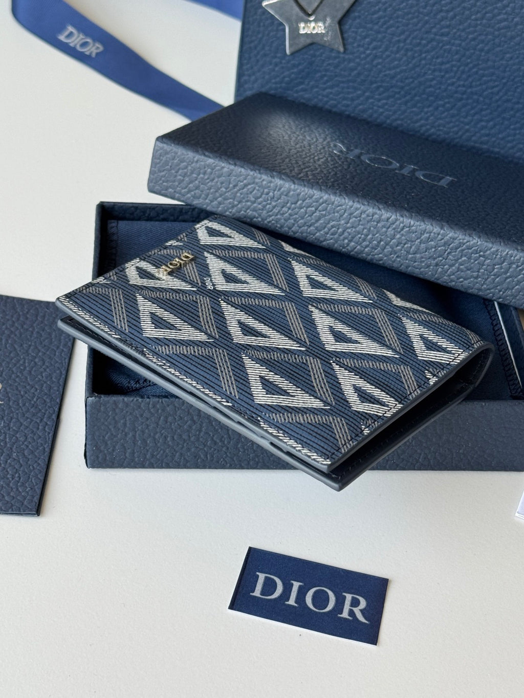 Обкладинка для паспорта Dior Saddle з натуральної шкіри — фото 4