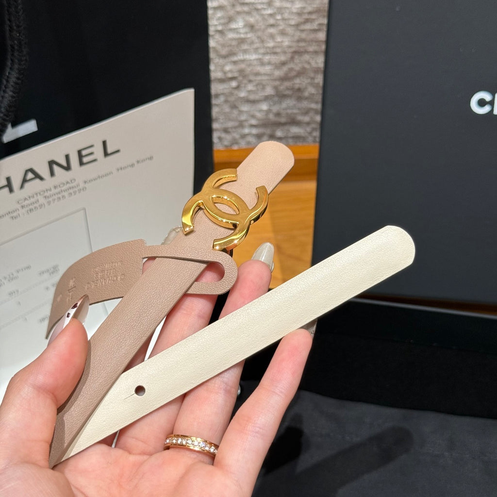 Ремінь Chanel з натуральної шкіри теляти — фото 5
