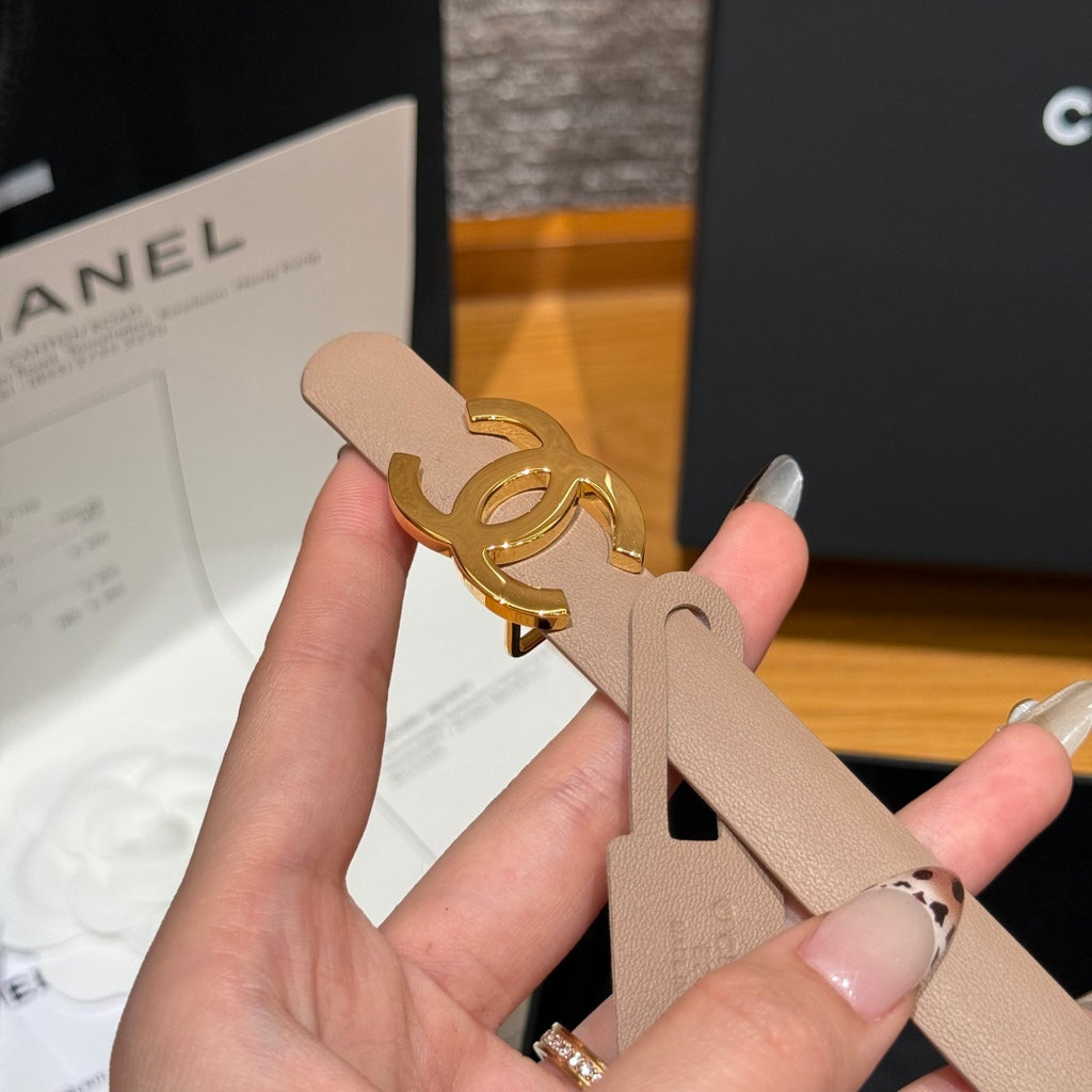 Ремінь Chanel з натуральної шкіри теляти — фото 6