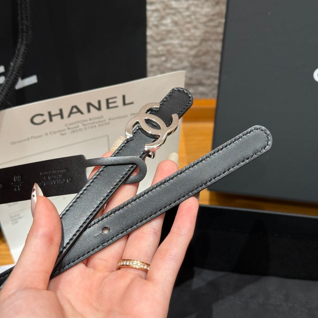 Ремінь Chanel з натуральної шкіри теляти — фото 5