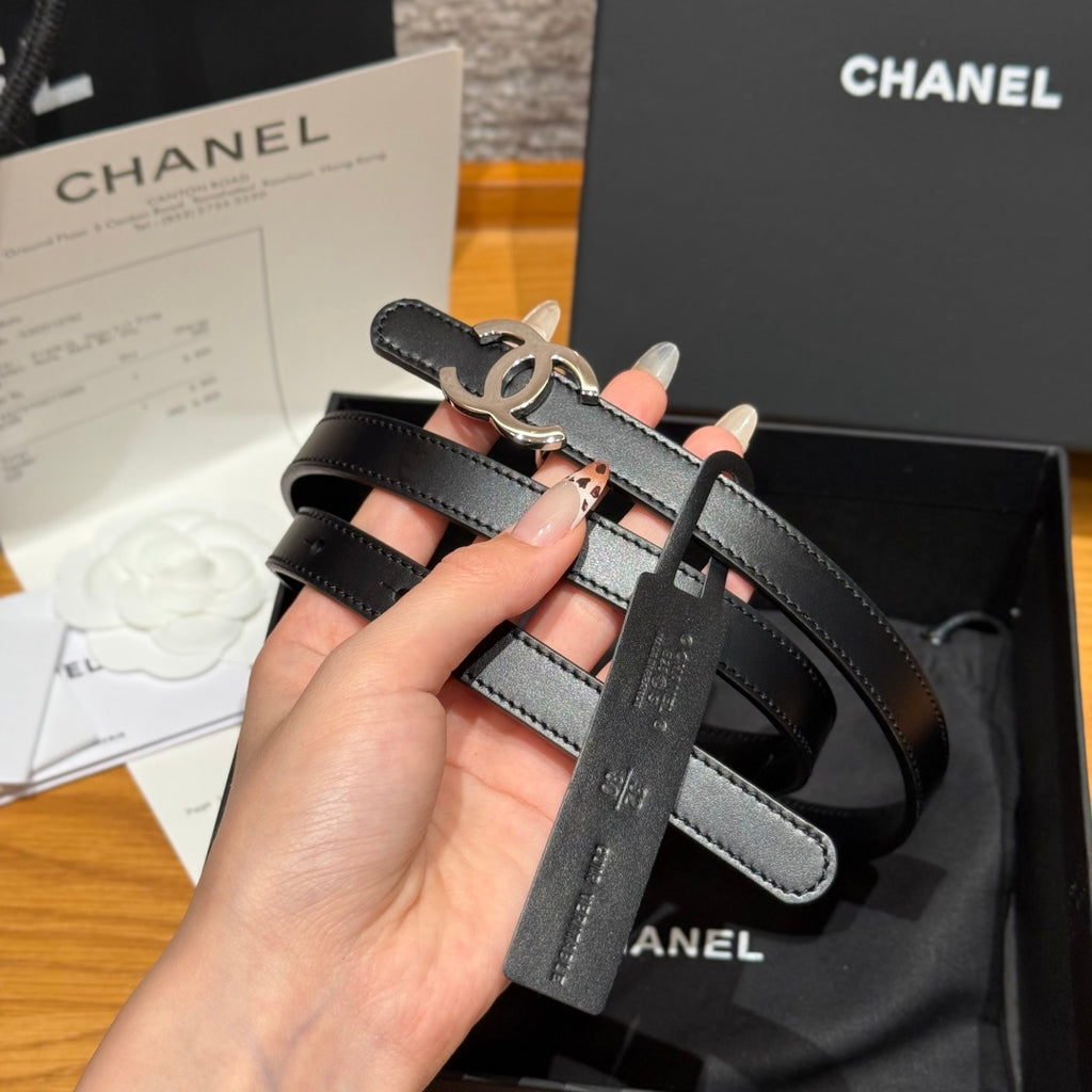 Ремінь Chanel з натуральної шкіри теляти — фото 2