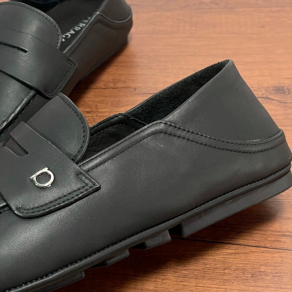 Чоловічі шкіряні лофери Ferragamo чорні