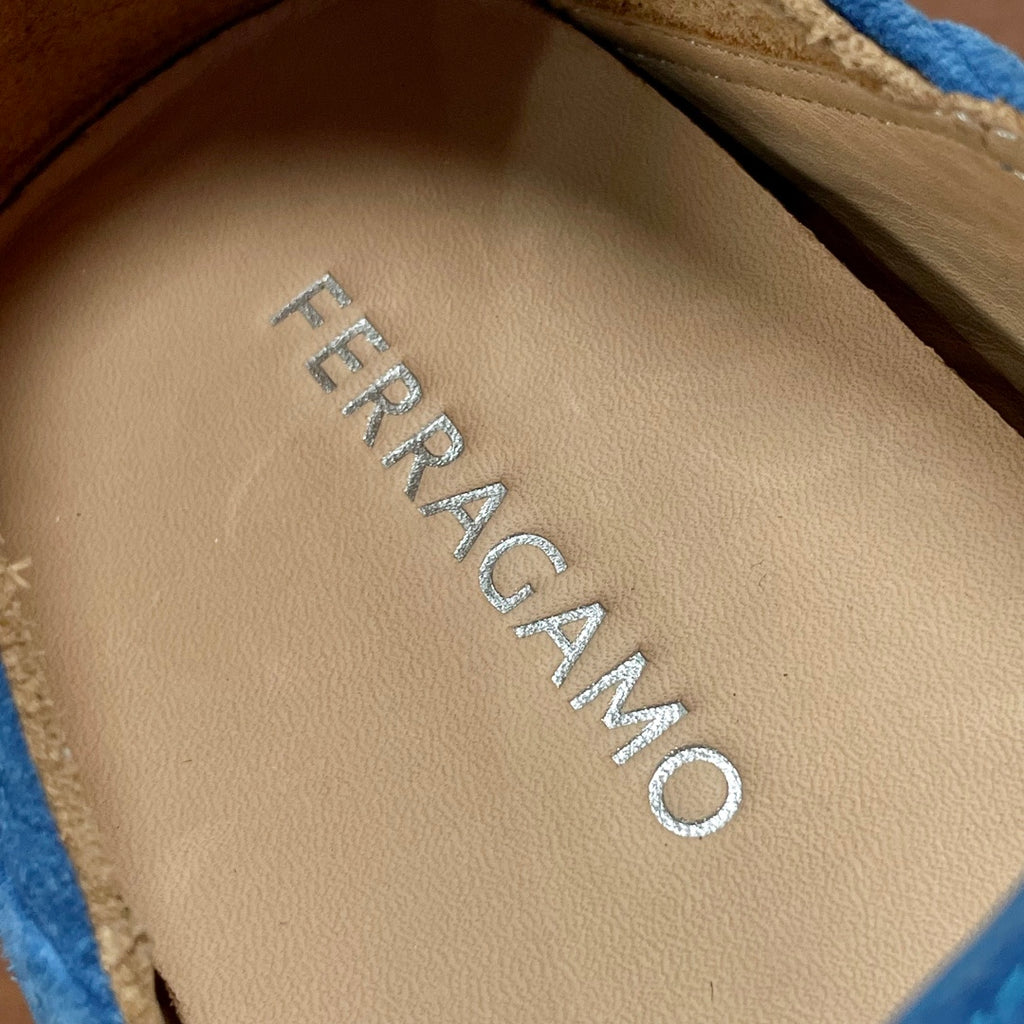 Чоловічі шкіряні лофери Ferragamo сірі