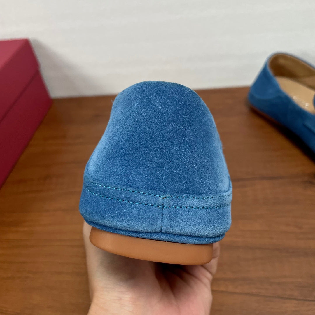 Чоловічі шкіряні лофери Ferragamo сірі