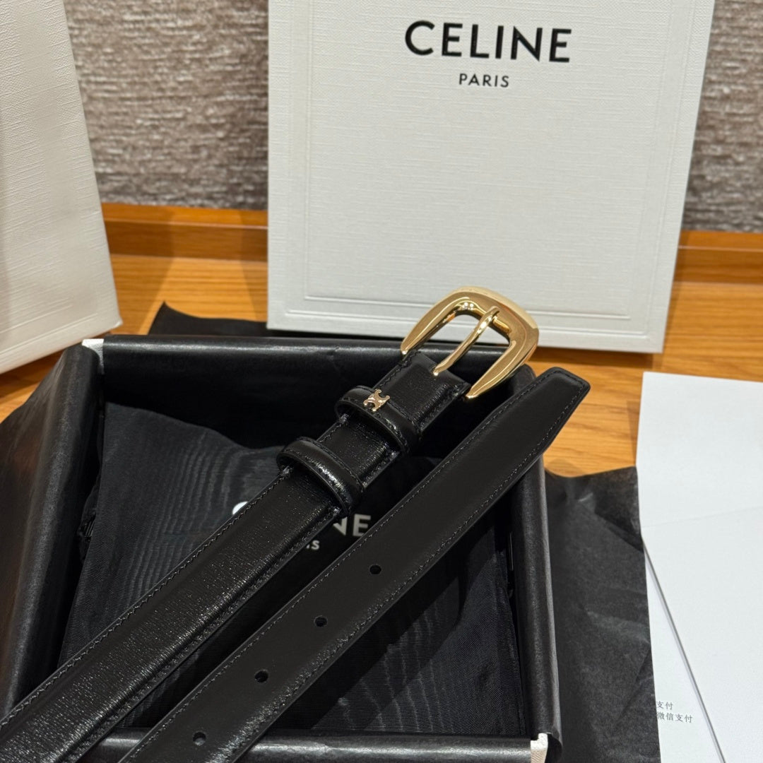 Ремінь Celine з натуральної шкіри теляти — фото 4