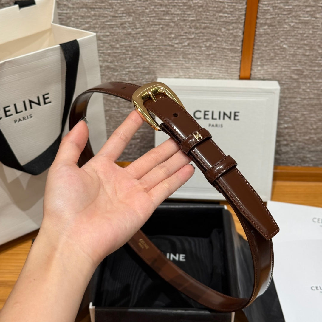 Ремінь Celine з натуральної шкіри теляти — фото 2
