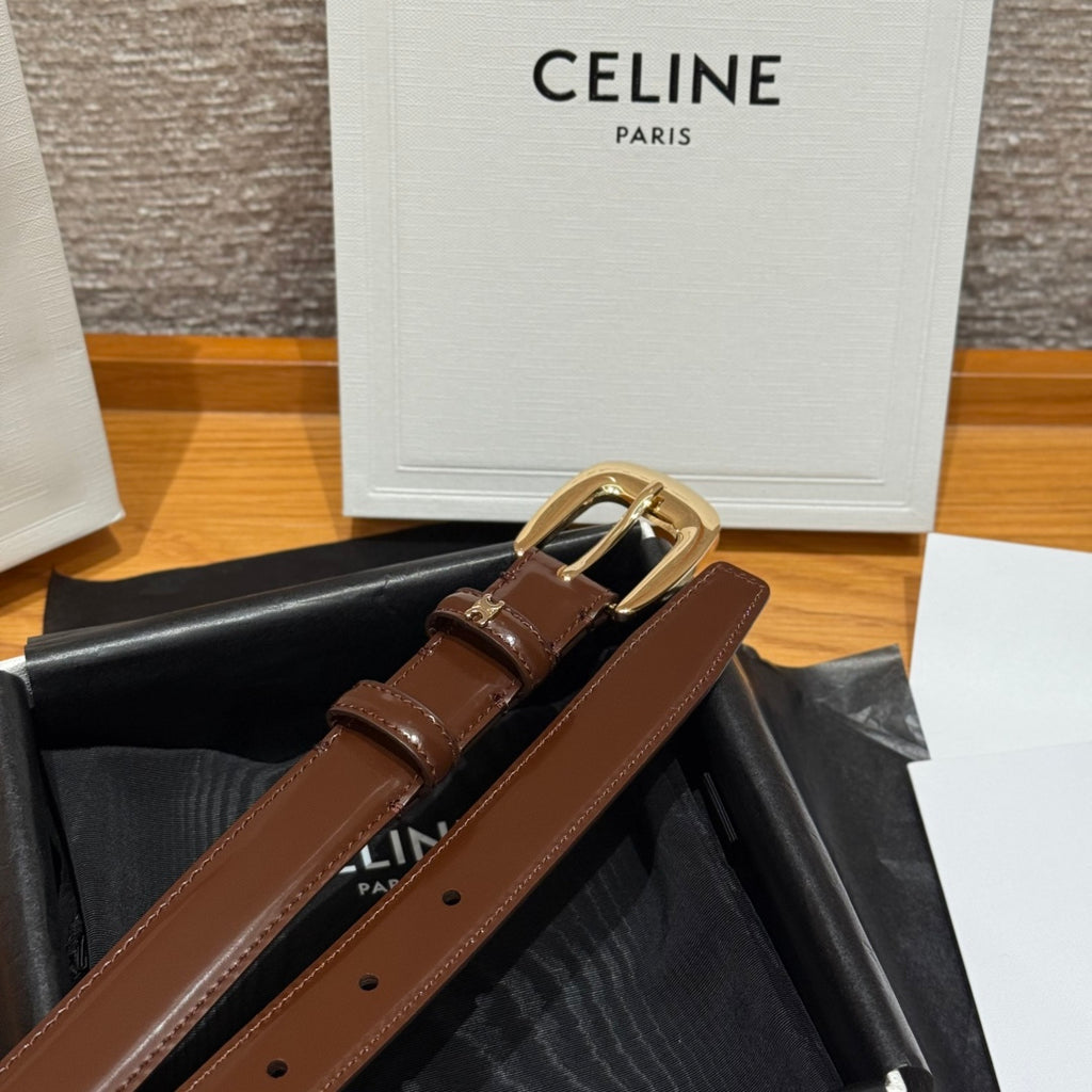 Ремінь Celine з натуральної шкіри теляти — фото 4