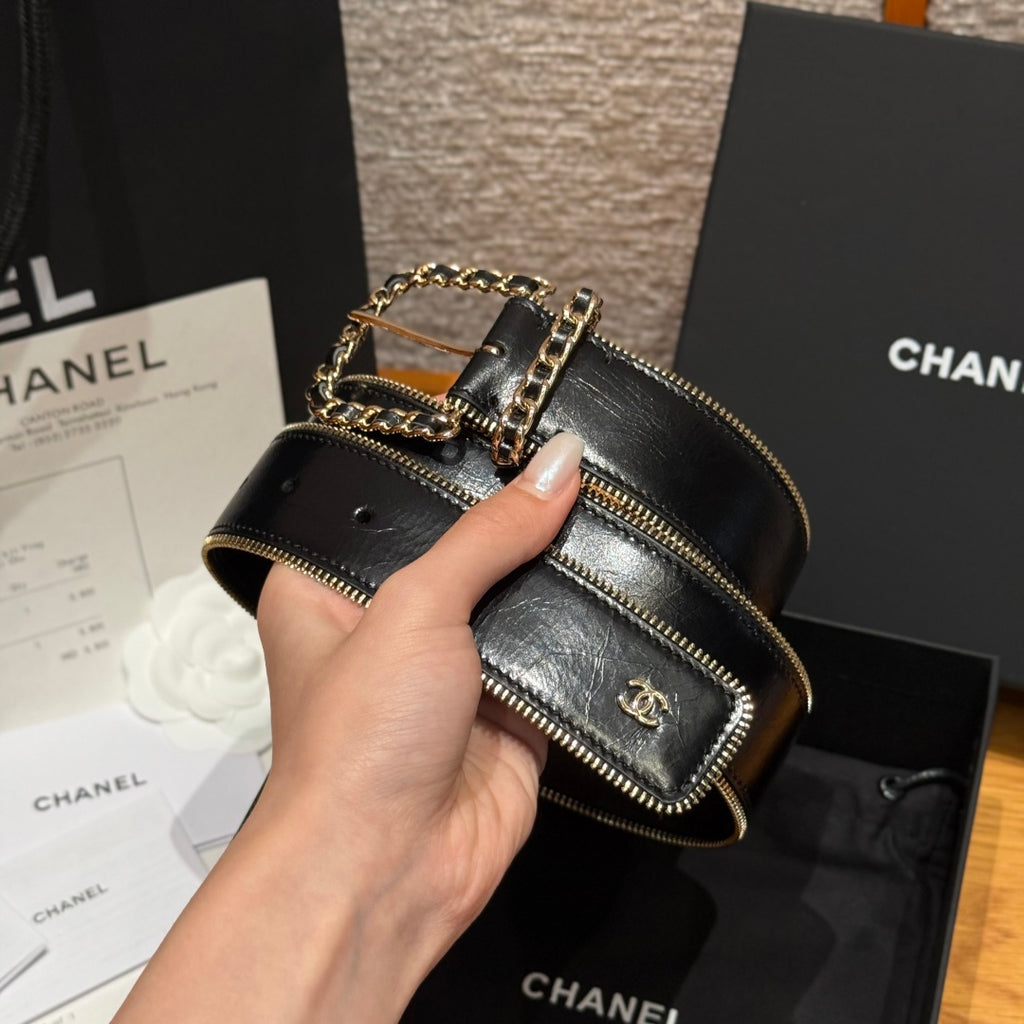 Ремінь Chanel з натуральної шкіри — фото 3