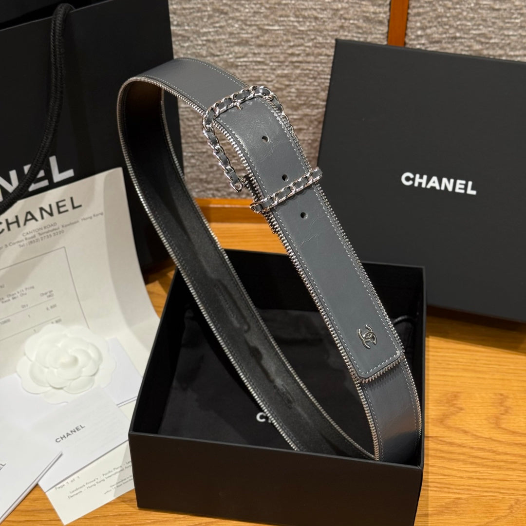 Ремінь Chanel з натуральної шкіри — фото 1