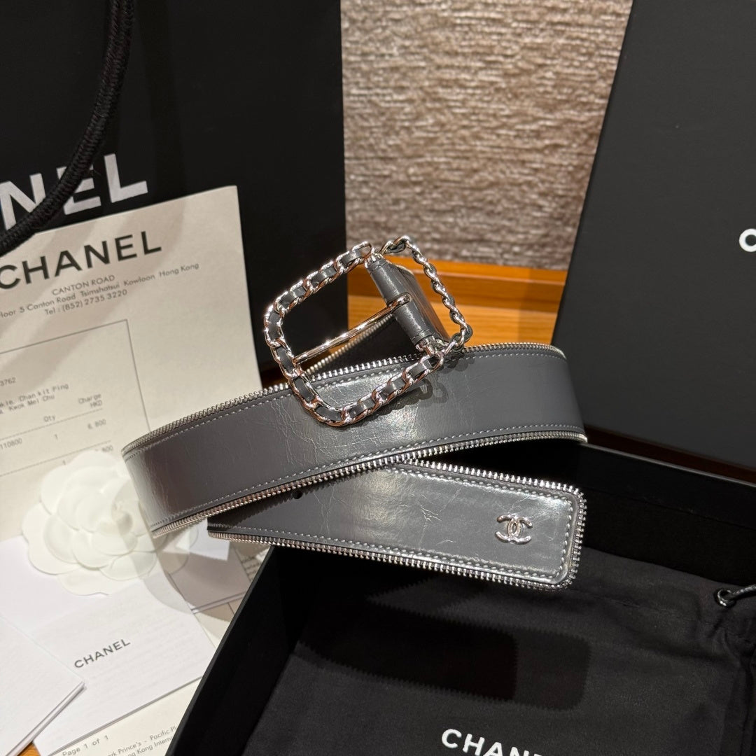 Ремінь Chanel з натуральної шкіри — фото 2