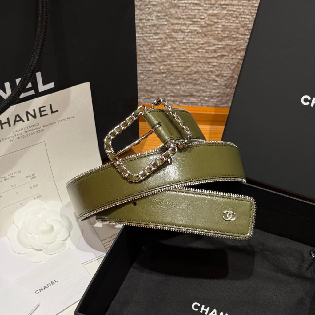 Ремінь Chanel з натуральної шкіри — фото 2