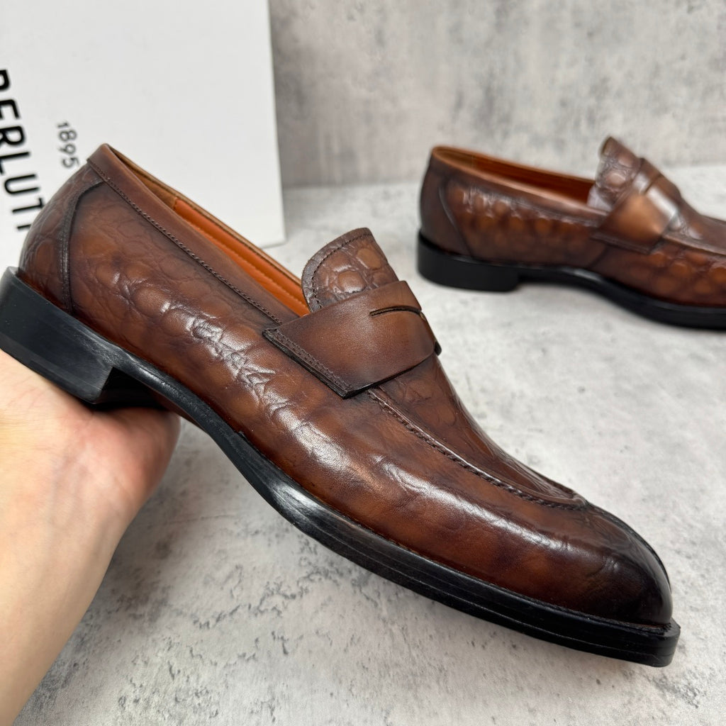Чоловічі шкіряні лофери Berluti чорні