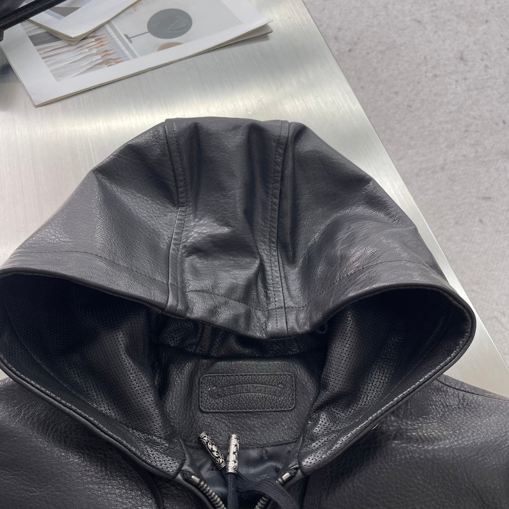 Шкіряна куртка Chrome Hearts — фото 3
