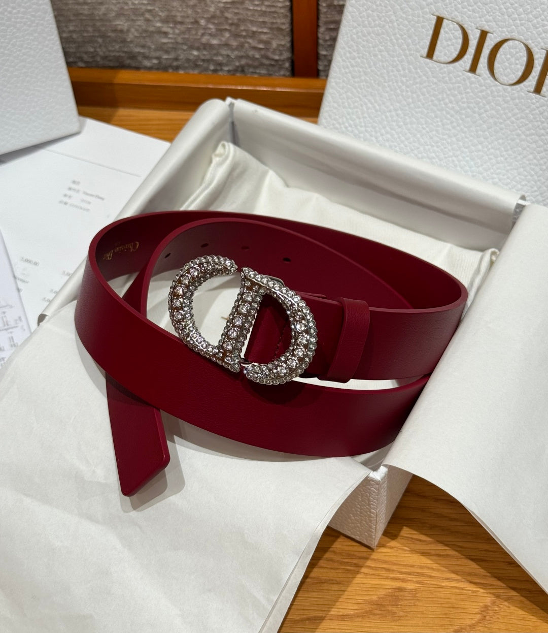 Ремінь Dior з натуральної шкіри теляти — фото 1
