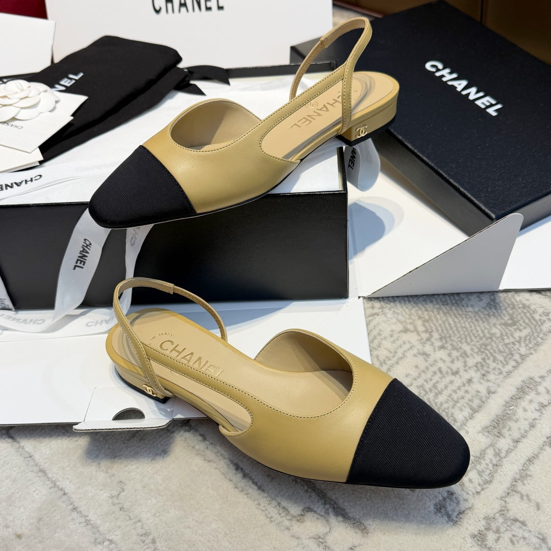 Жіночі елегантні замшеві туфлі Chanel Slingback