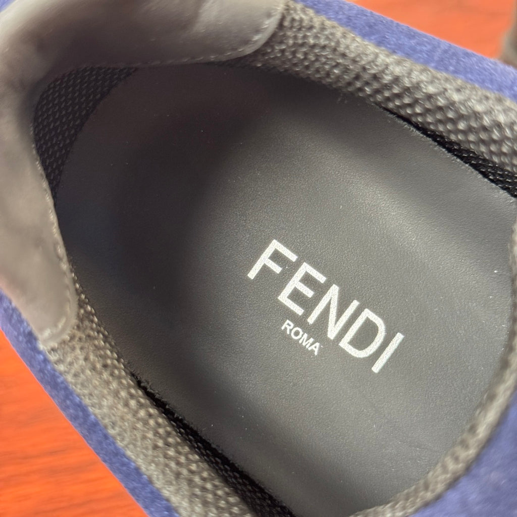 Шкіряні кросівки Fendi із замшею