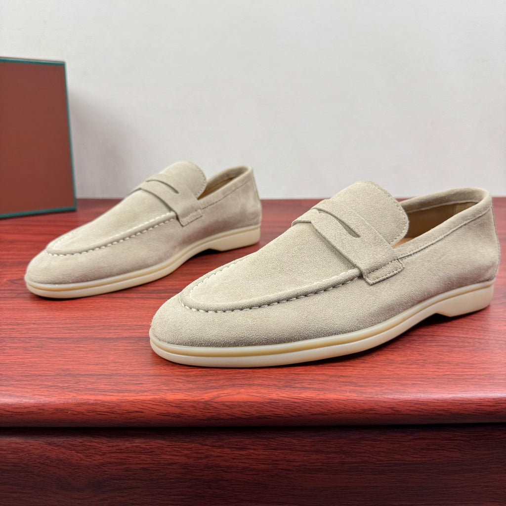 Замшеві лофери Loro Piana Summer Walk — бежевий