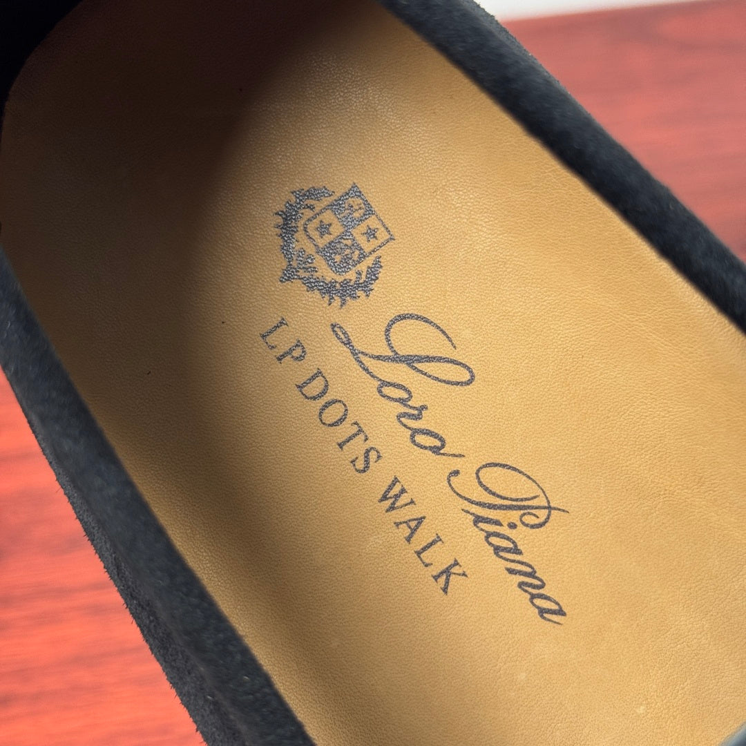 Замшеві лофери Loro Piana Summer Walk — чорний