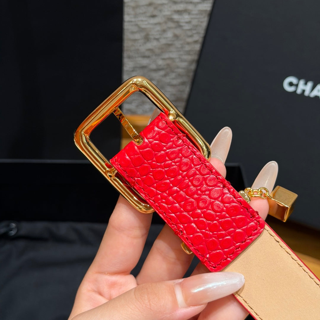 Ремінь Chanel з натуральної шкіри
