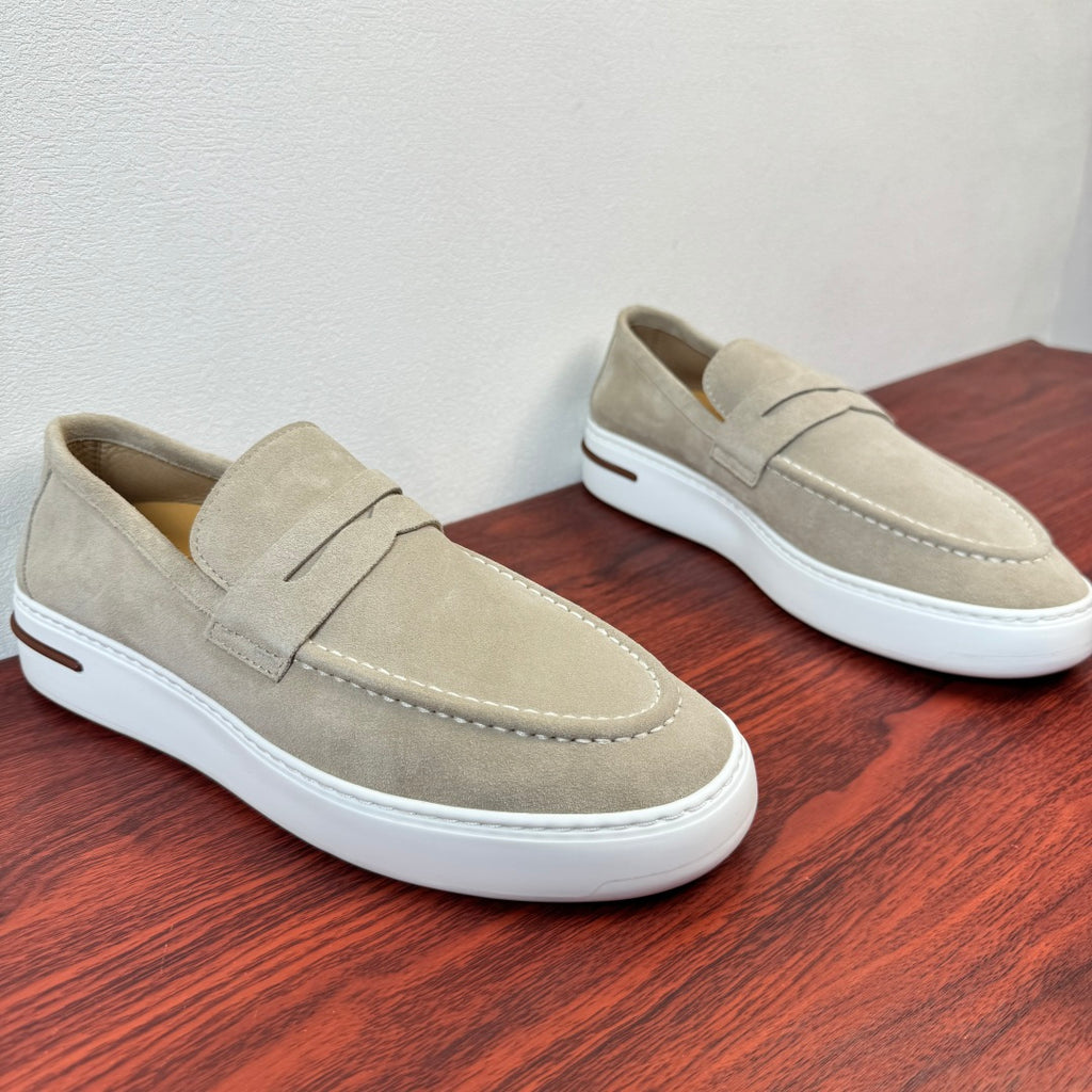 Замшеві лофери Loro Piana Summer Walk — хакі