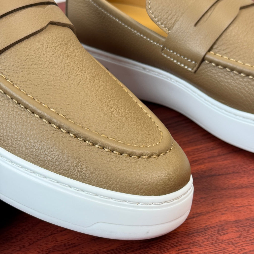 Шкіряні лофери Loro Piana Summer Walk — коричневий