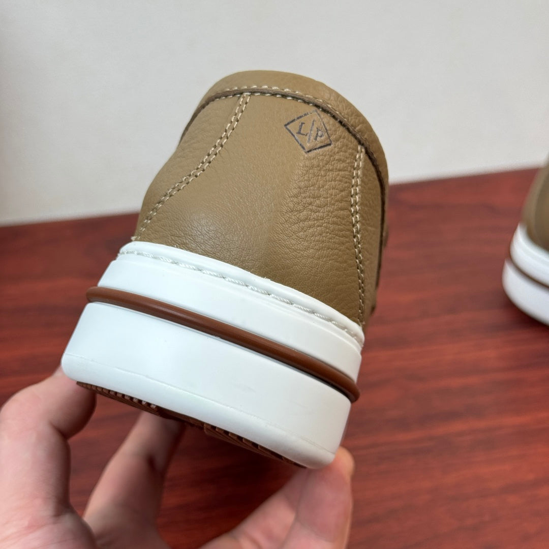 Шкіряні лофери Loro Piana Summer Walk — коричневий