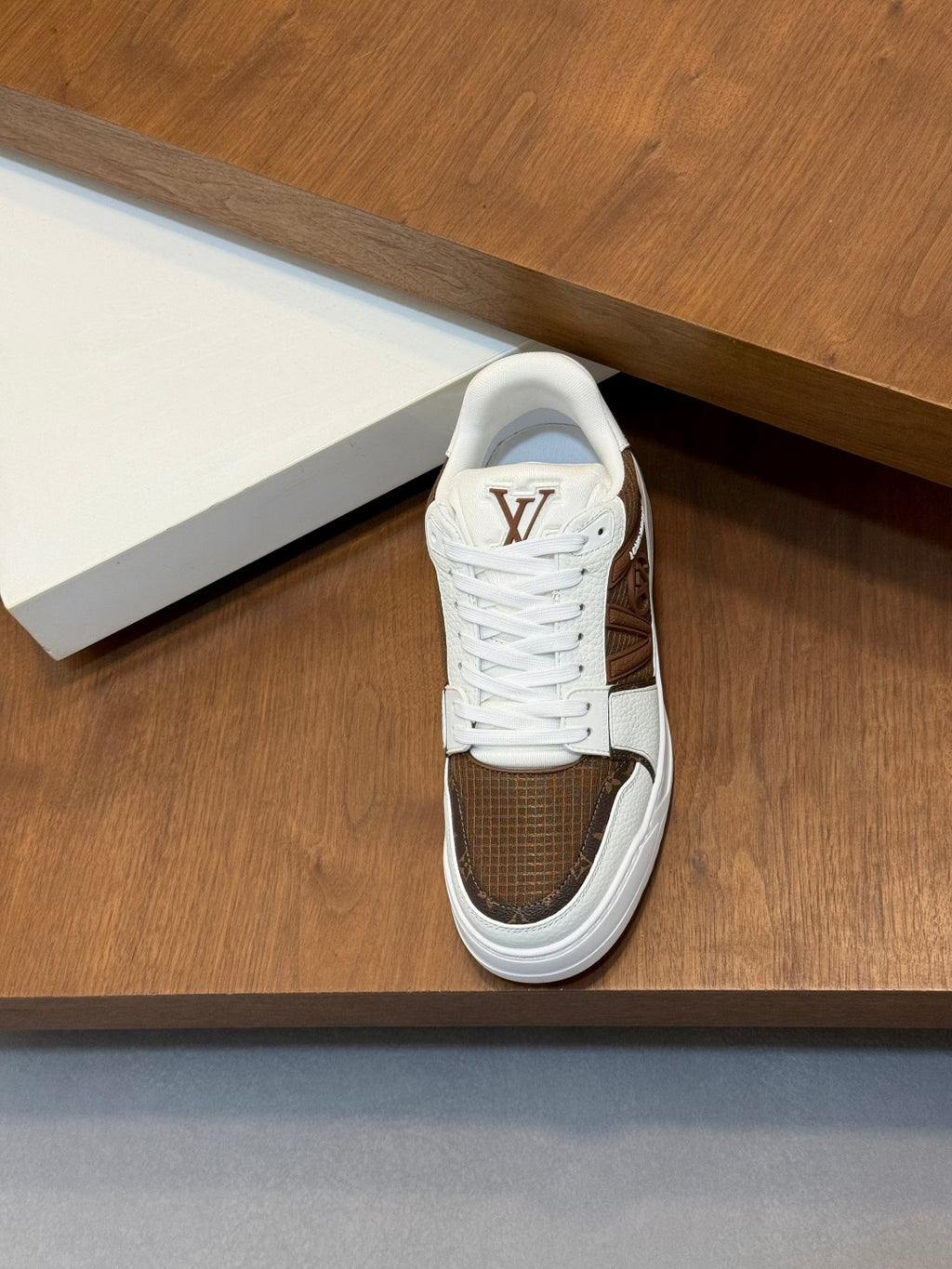 Кеди Louis Vuitton LV Trainer з натуральної шкіри та текстилю