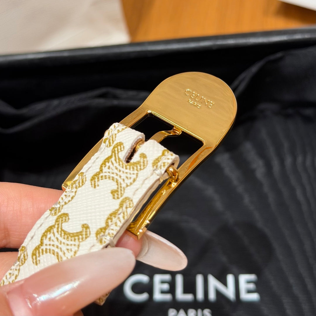 Ремінь Celine з натуральної шкіри