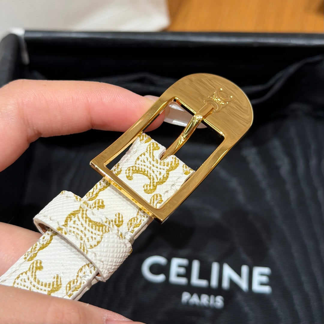 Ремінь Celine з натуральної шкіри