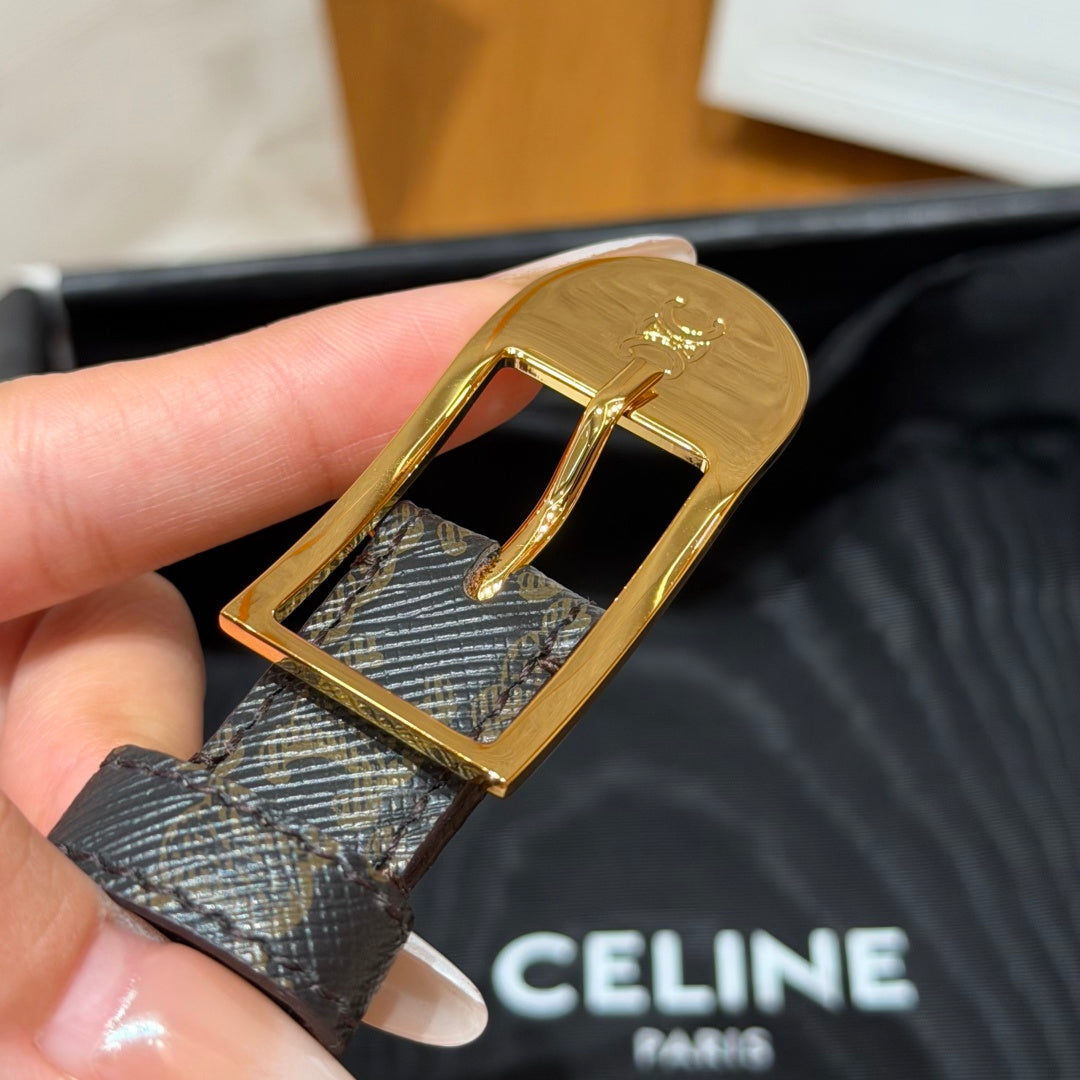 Ремінь Celine з натуральної шкіри