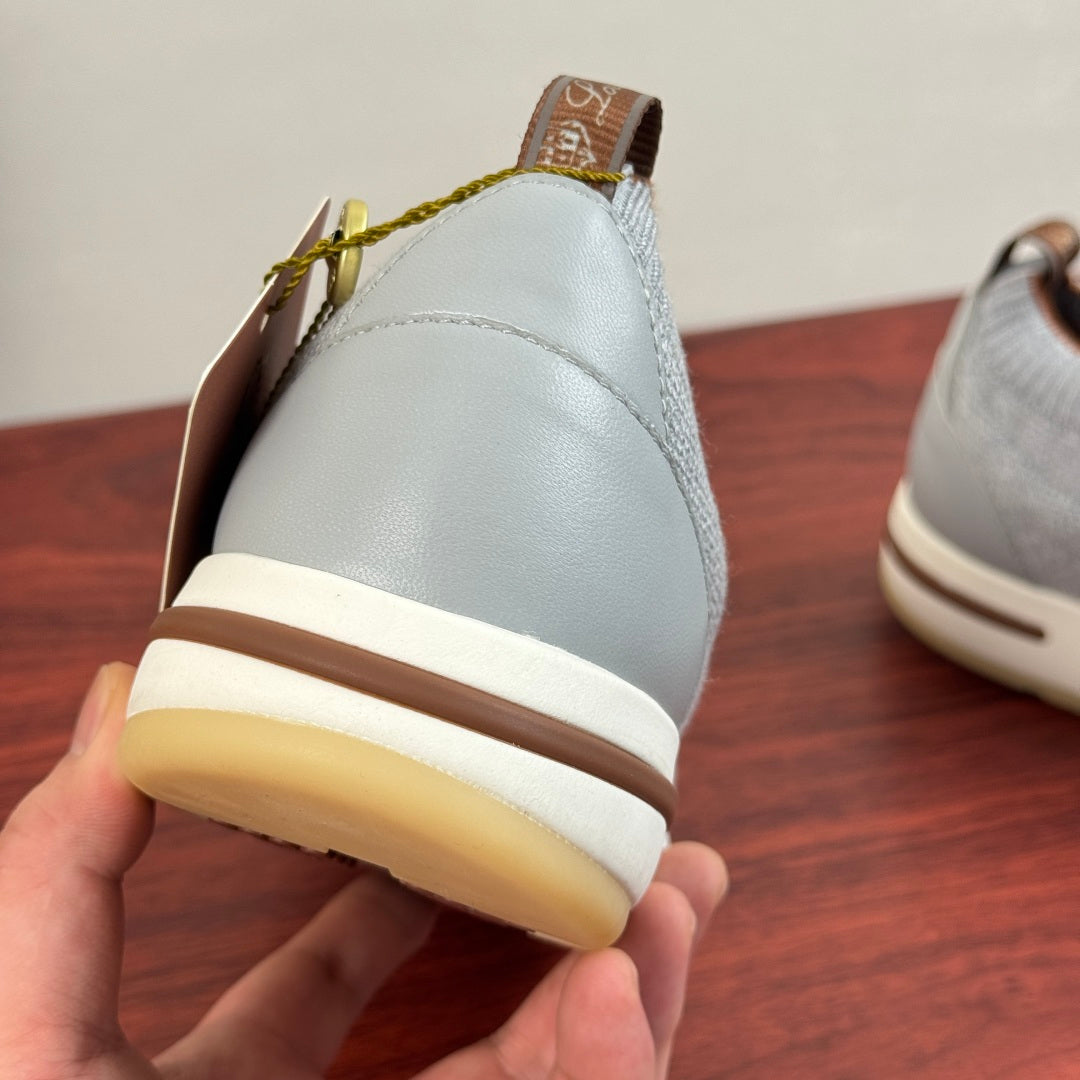 Трикотажні кросівки Loro Piana 360 LP Flexy Walk — світло-сірий