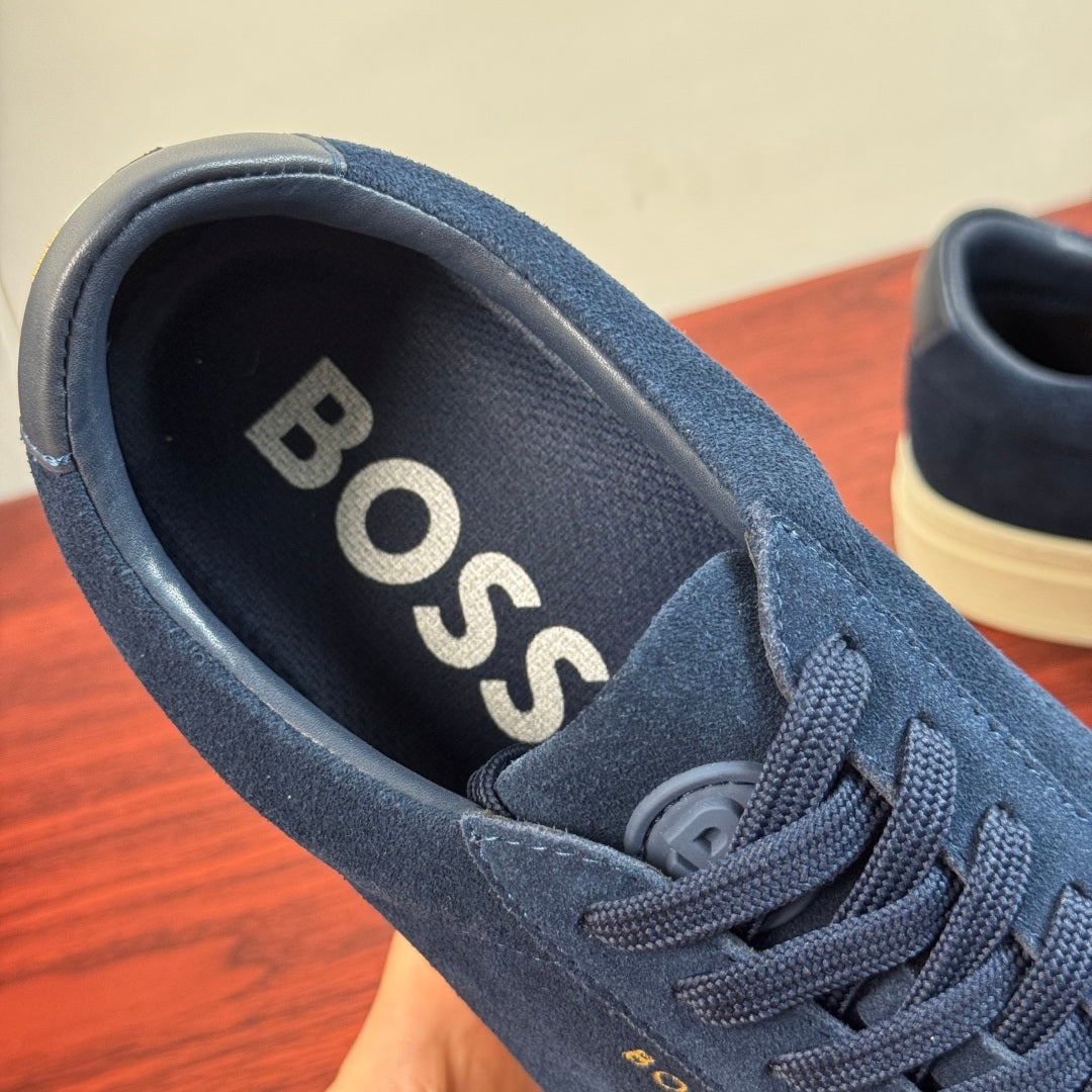 Чоловічі замшеві кеди BOSS сині