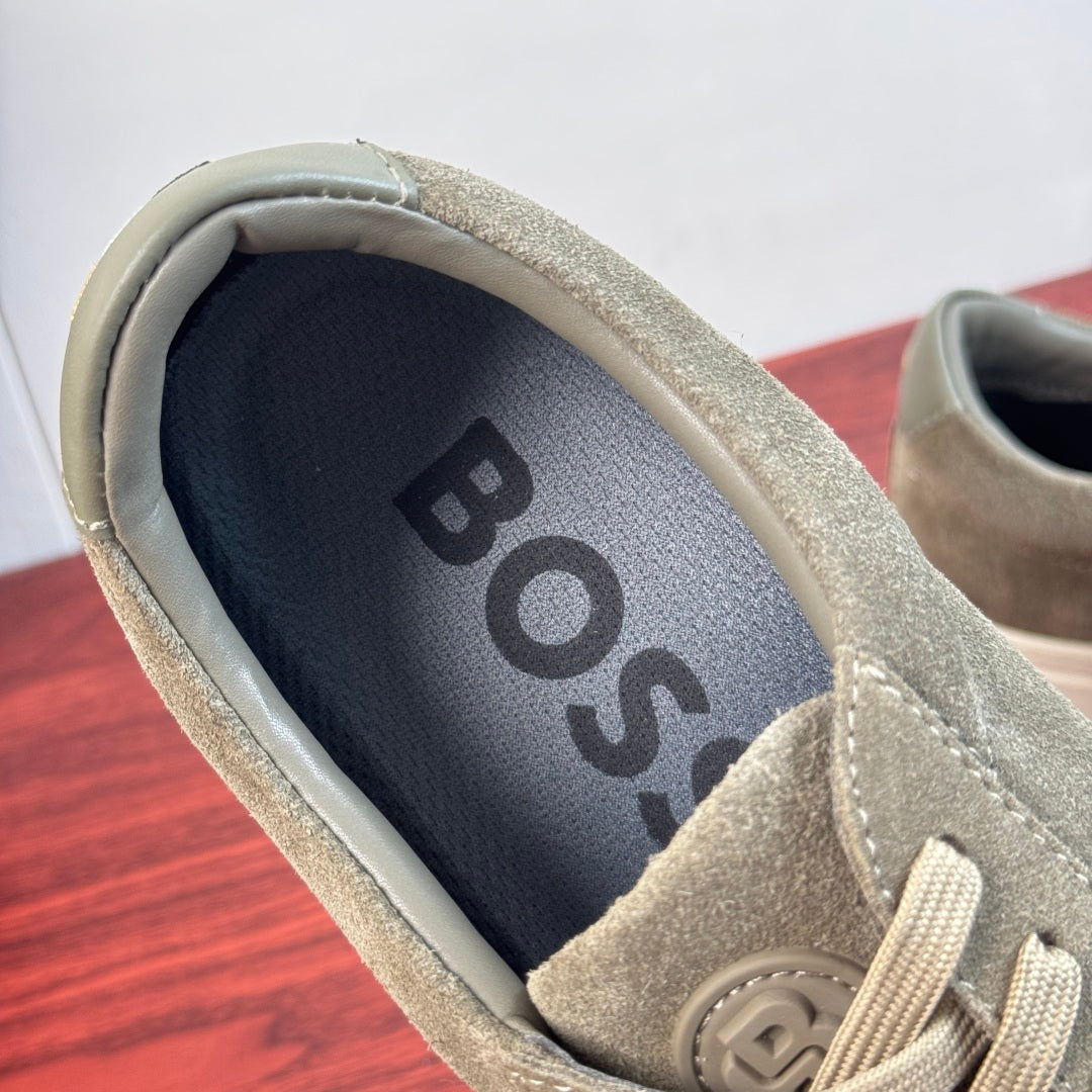 Чоловічі замшеві кеди BOSS сірі