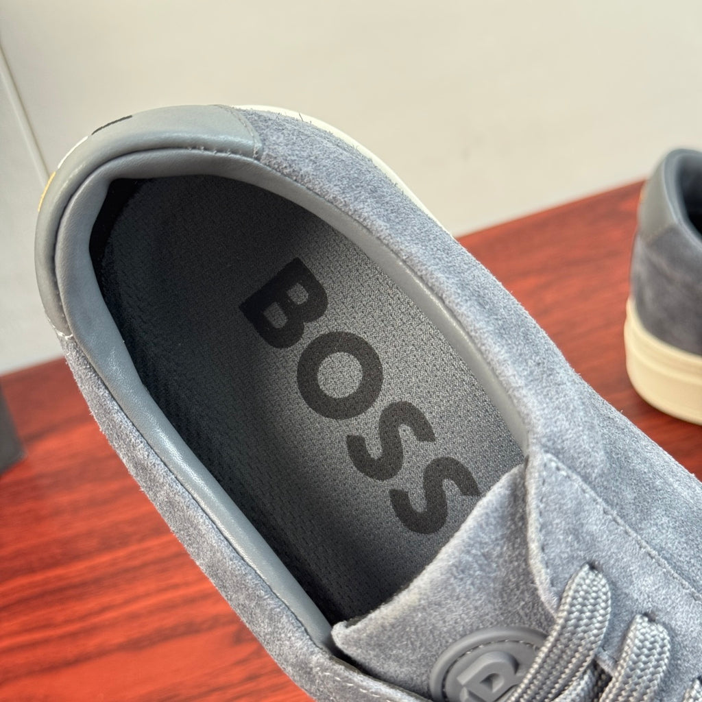 Чоловічі замшеві кеди BOSS сірі