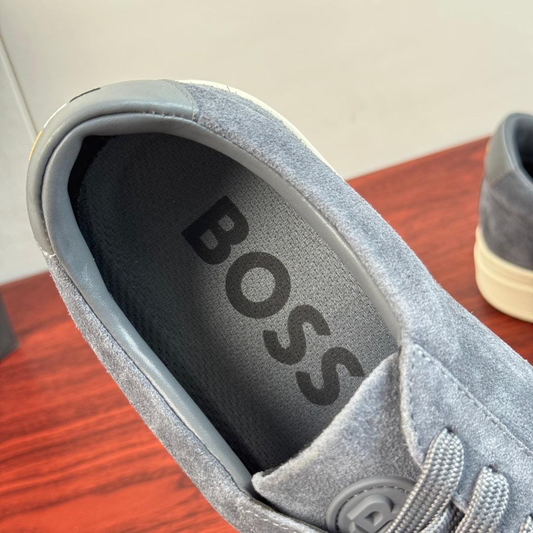 Чоловічі замшеві кеди BOSS сірі