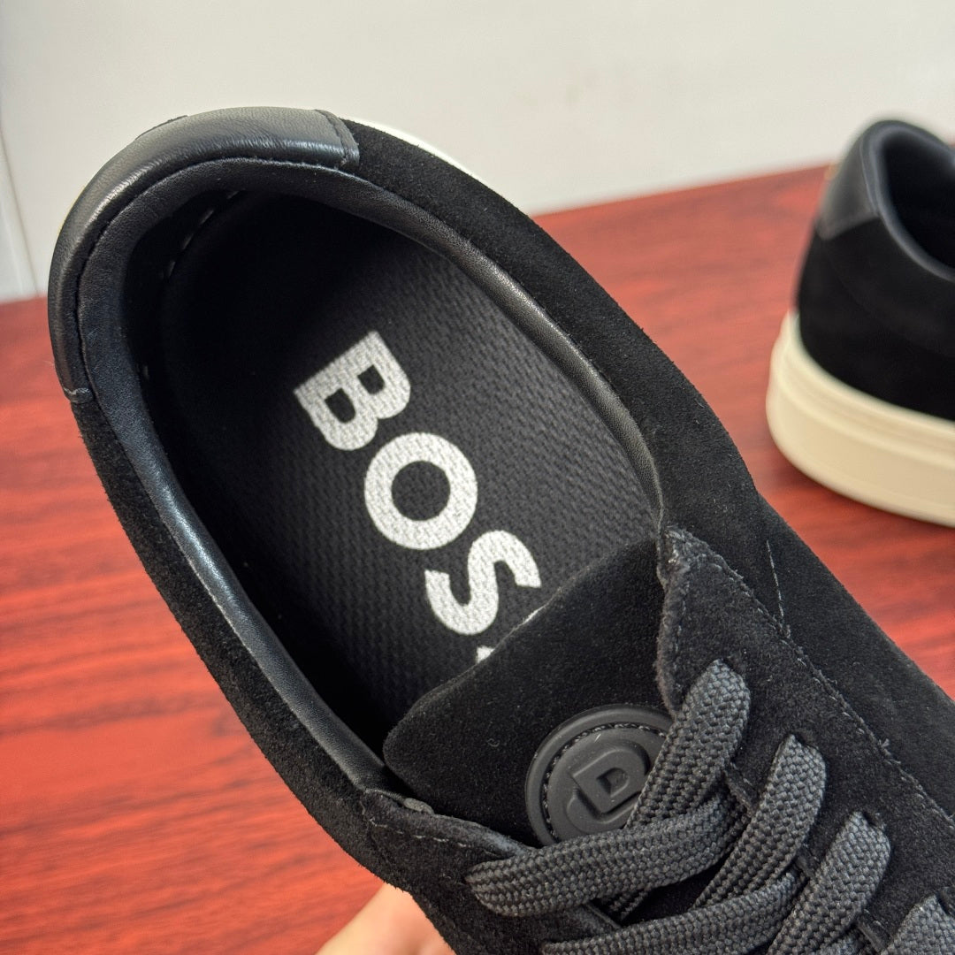 Чоловічі замшеві кеди BOSS чорні