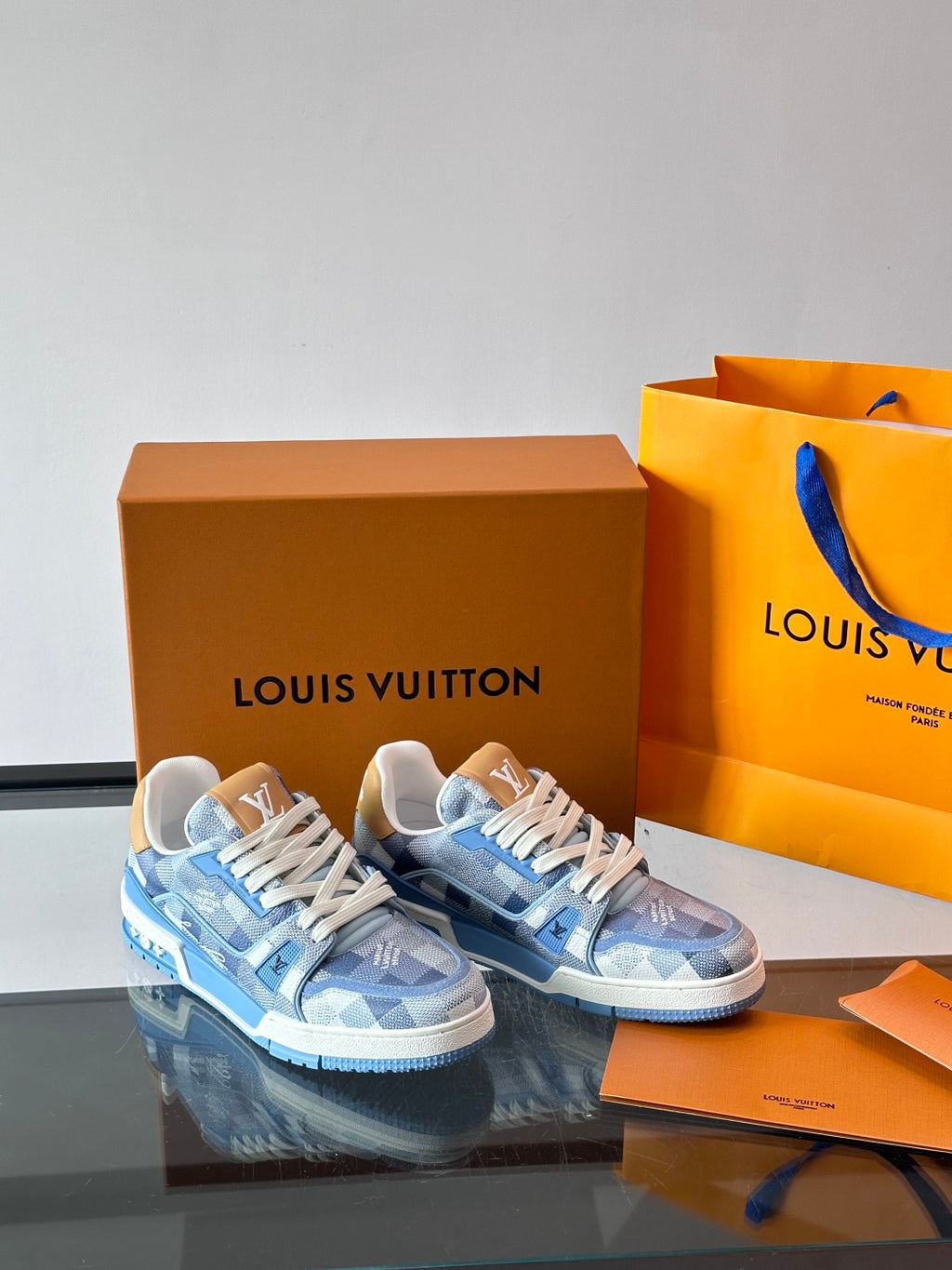 Кеди Louis Vuitton LV Trainer з натуральної шкіри