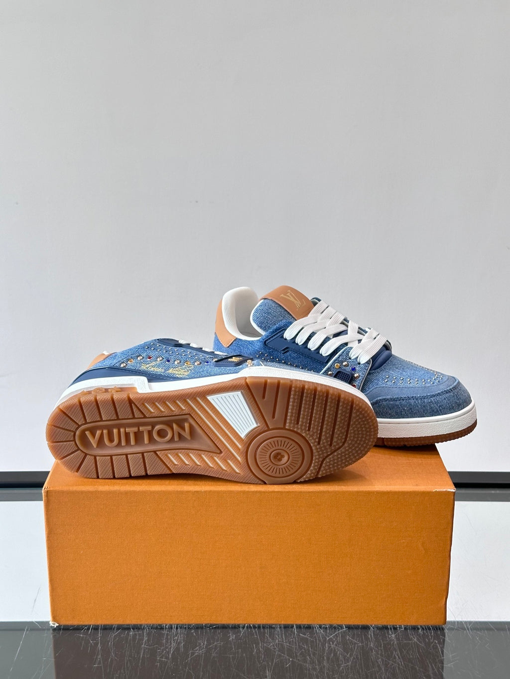 Кеди Louis Vuitton LV Trainer з натуральної шкіри