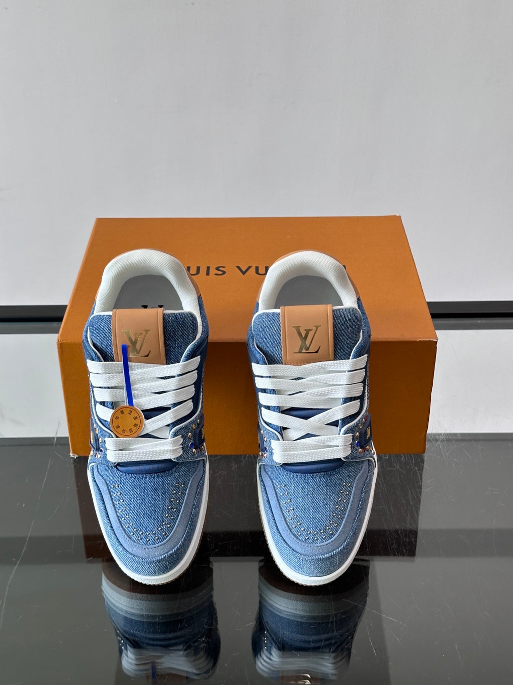 Кеди Louis Vuitton LV Trainer з натуральної шкіри