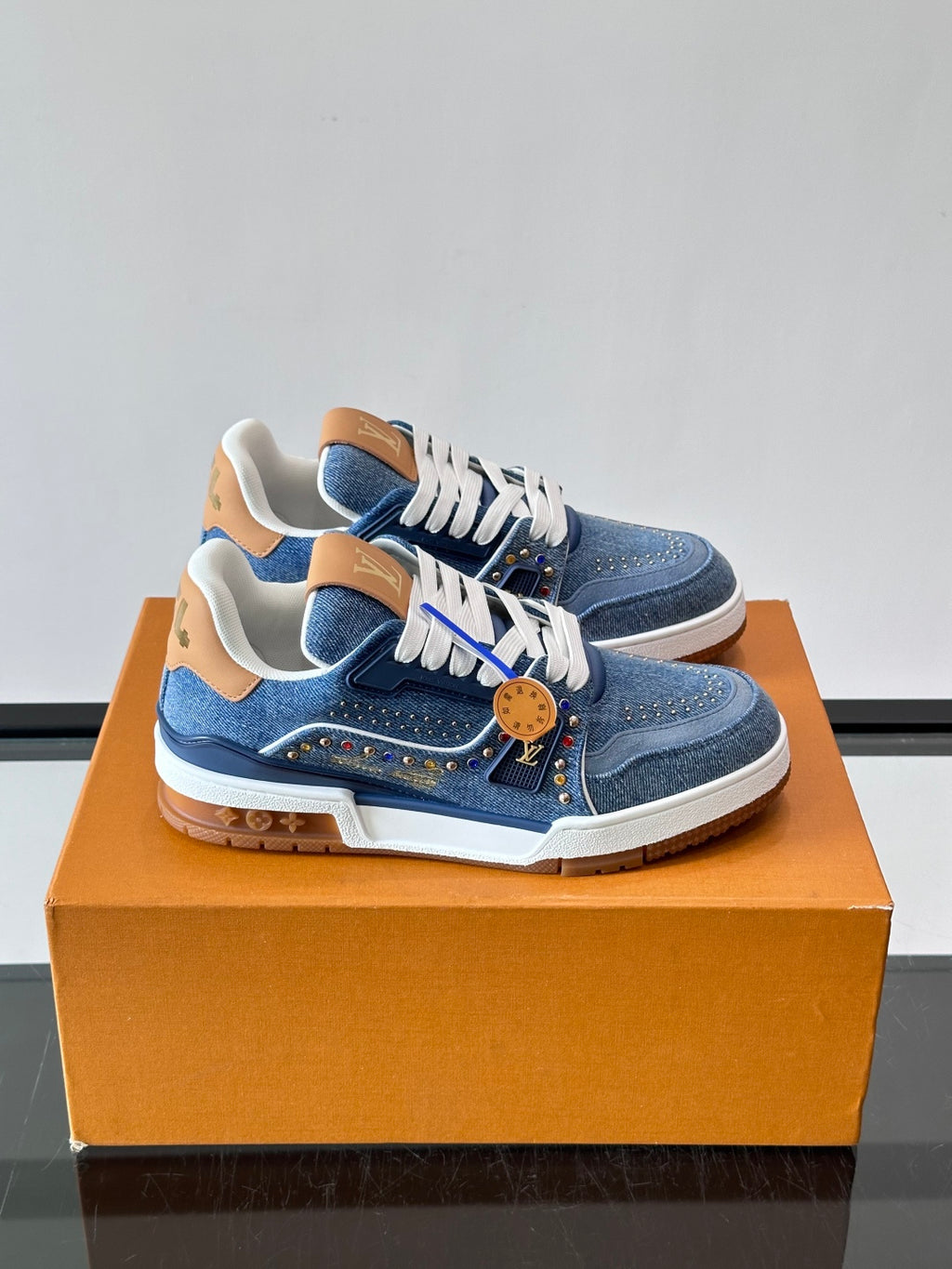 Кеди Louis Vuitton LV Trainer з натуральної шкіри