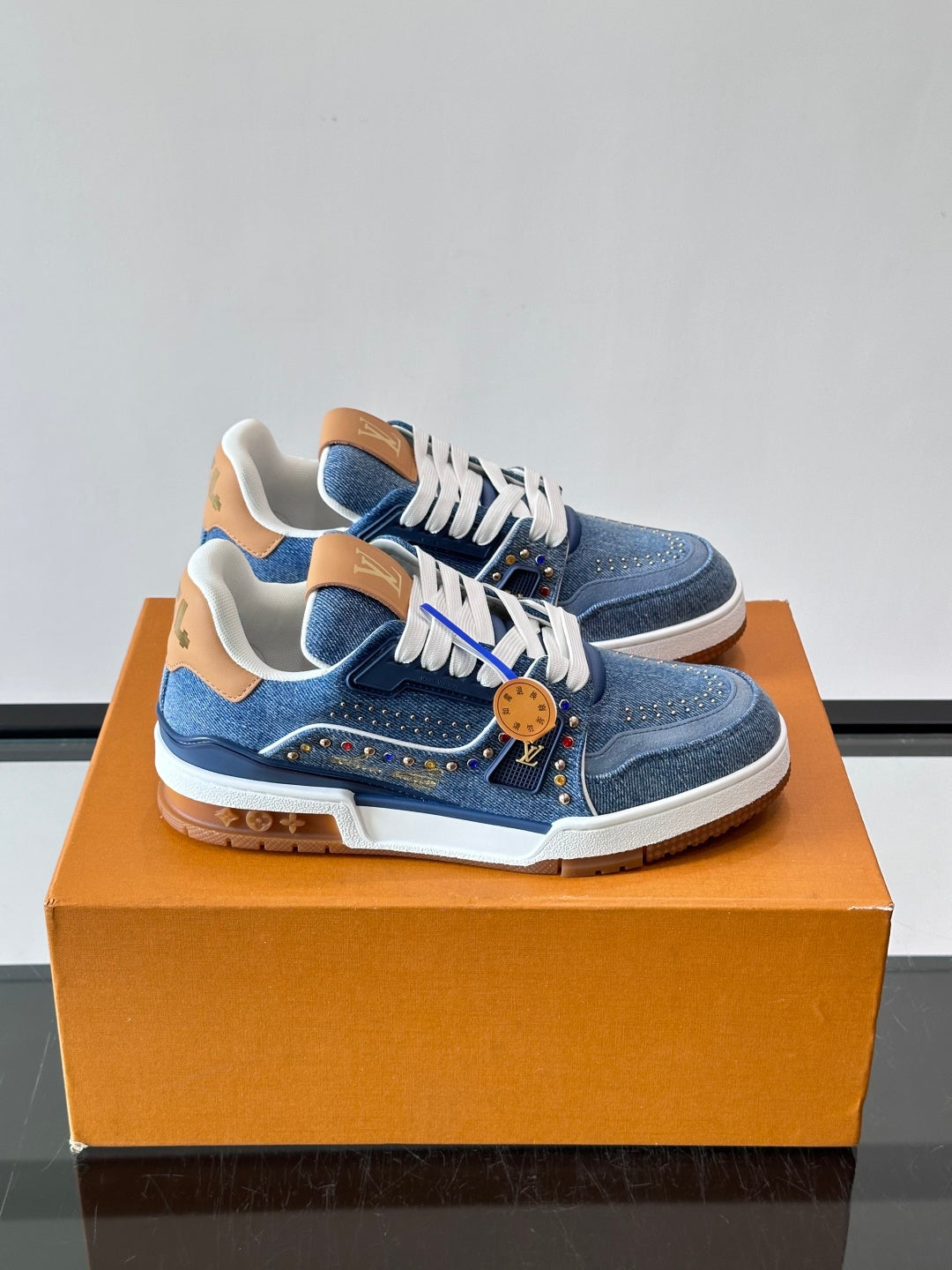 Кеди Louis Vuitton LV Trainer з натуральної шкіри