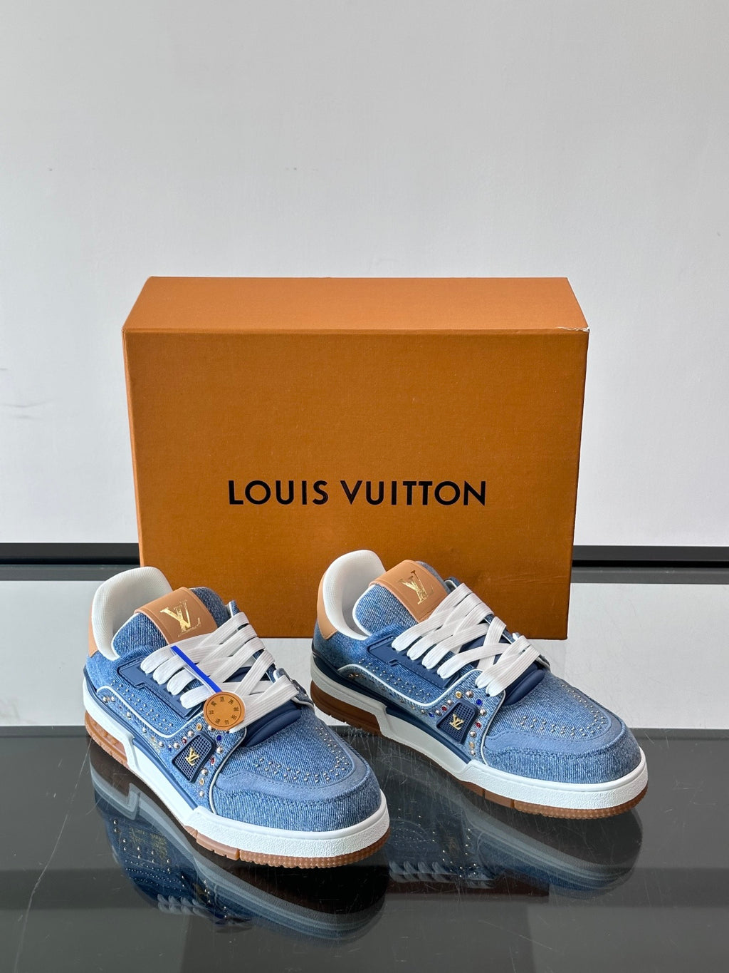Кеди Louis Vuitton LV Trainer з натуральної шкіри