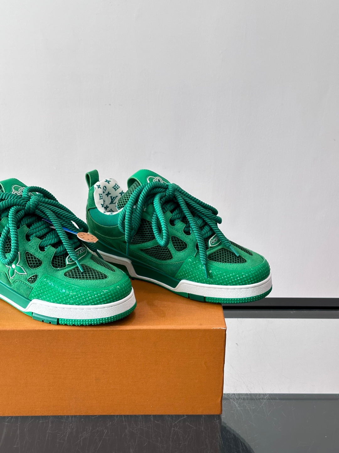 Кеди Louis Vuitton LV Trainer з натуральної шкіри та текстилю
